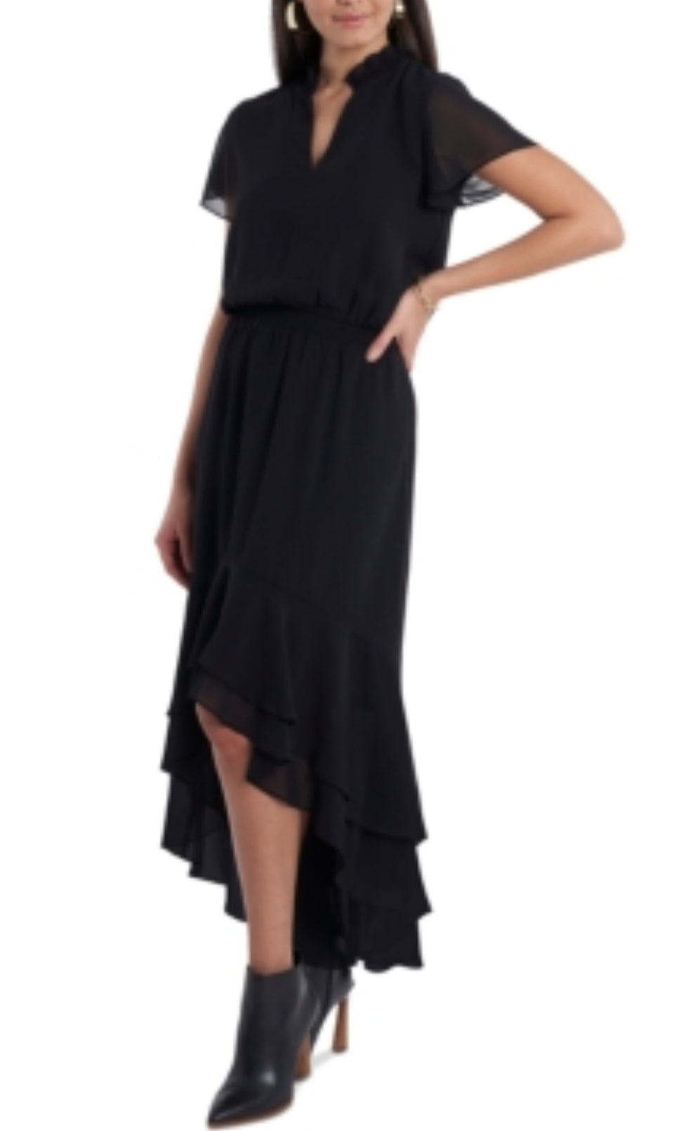 1.state High/Low Flounce Dress XXS XXS Dresses by Brands Overstock | Brands Overstock