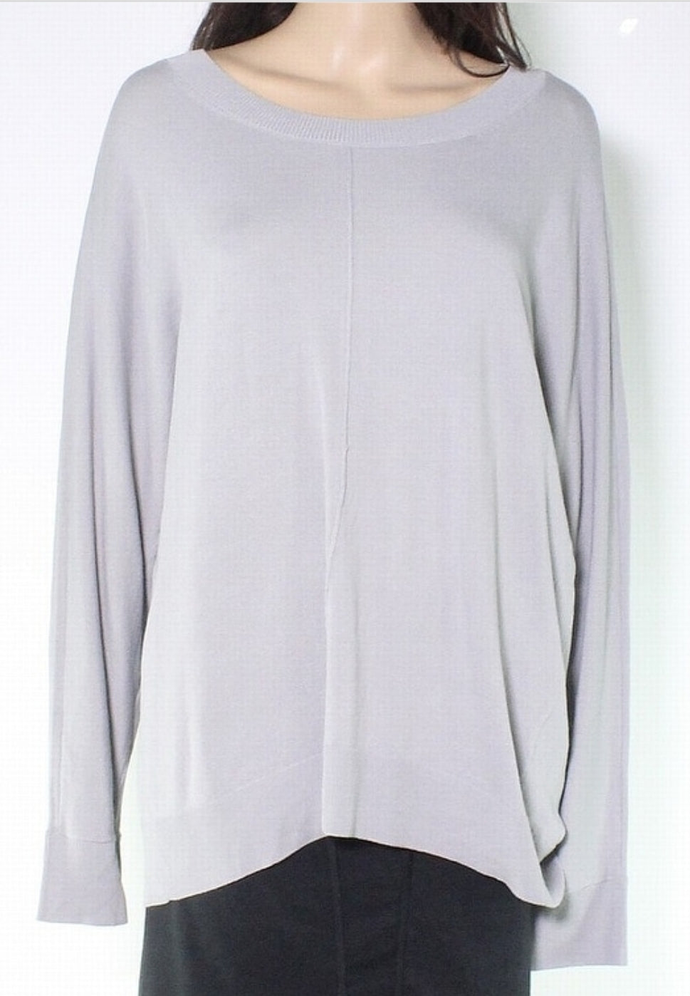 Alfani Womens Sweater High Low Dolman Sleeve Pullover Gray XXL XXL Dresses by Brands Overstock | Brands Overstock