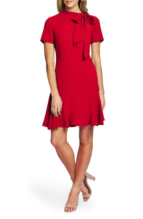 CeCe Bow Neck Short Sleeve Dress in Classic Cherry at Nordstrom, Size 6 Dresses by CeCe | Brands Overstock