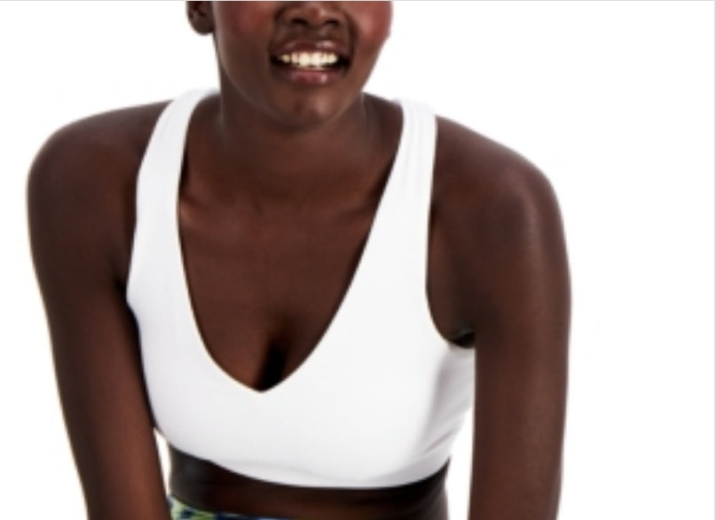 ID Ideology Low Impact Sports Bra, - Bright White L L Dresses by Prom girl | Brands Overstock