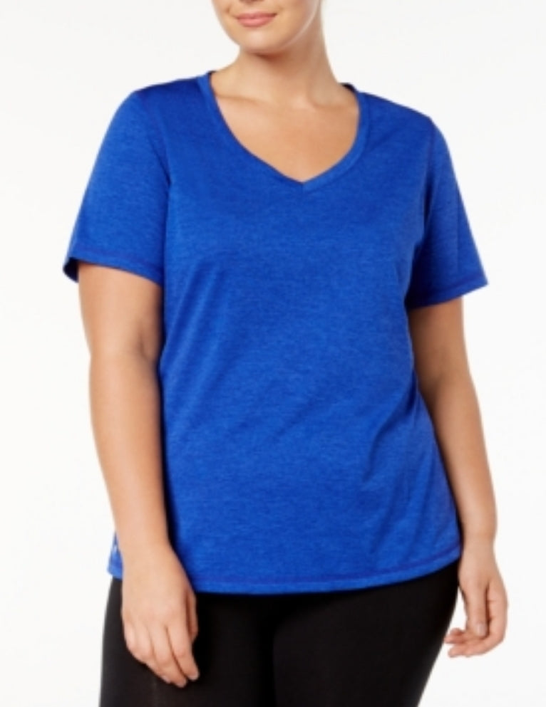 Ideology Plus Size Rapidry V-Neck Performance T-Shirt, 2X 2X Dresses by Prom girl | Brands Overstock