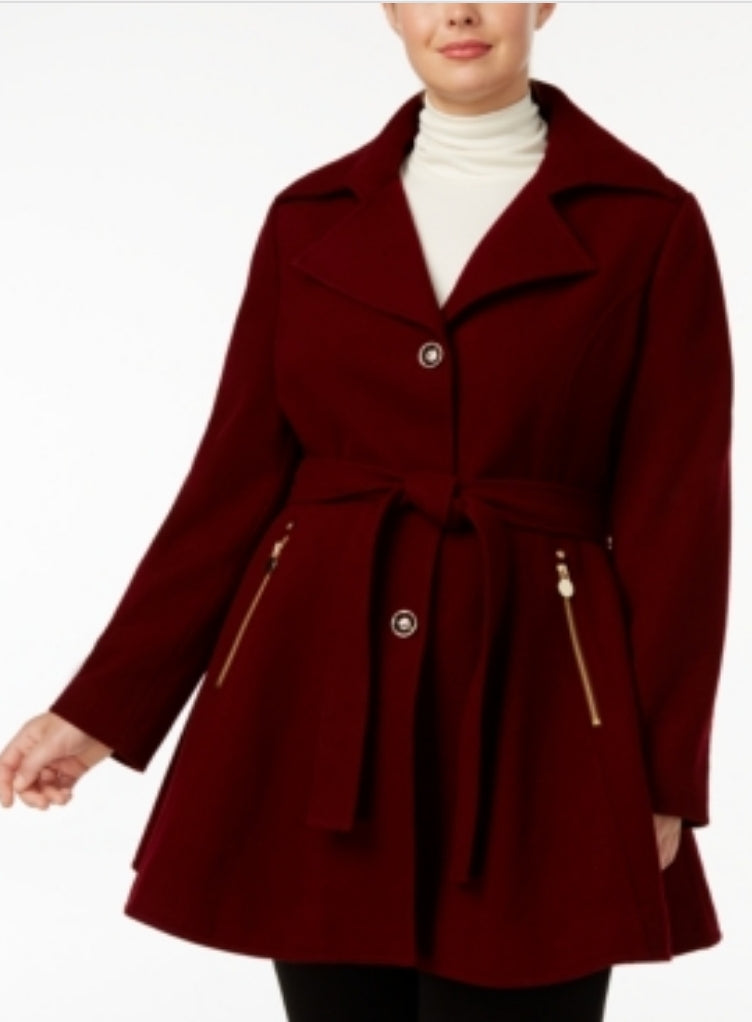 Inc Plus Size Skirted Belted Coat,0X 0X Dresses by Brands Overstock | Brands Overstock