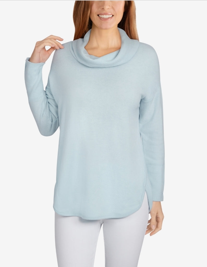 Ruby Rd. Petite Heather Knit Drawstring Pullover Top PXL PXL by Brands Overstock | Brands Overstock