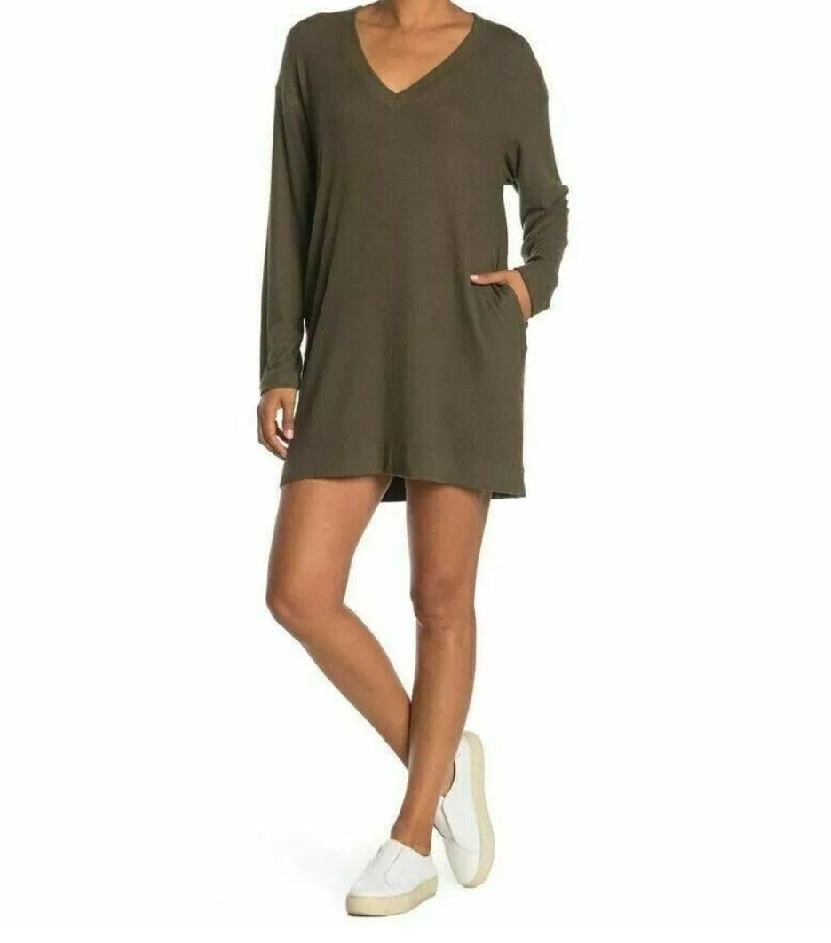 Soft knit construction adds a warm style to this long sleeve dress with relaxed drop shoulders S S Dresses by Brands Overstock | Brands Overstock