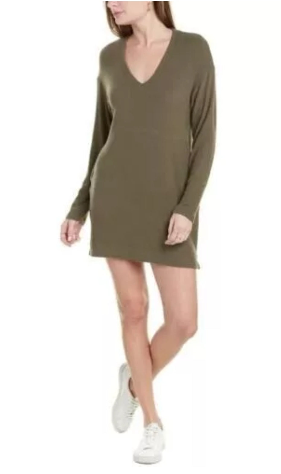 Soft knit construction adds a warm style to this long sleeve dress with relaxed drop shoulders S S Dresses by Brands Overstock | Brands Overstock
